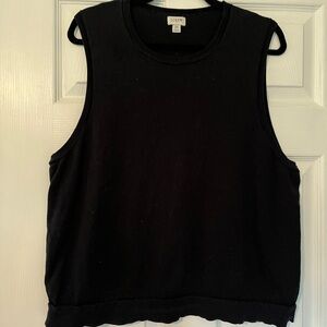 J. Crew Black Boxy Muscle Tee